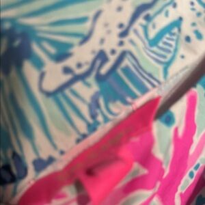 Lilly Pulitzer Pink and Blue Sleeveless Resort Dress